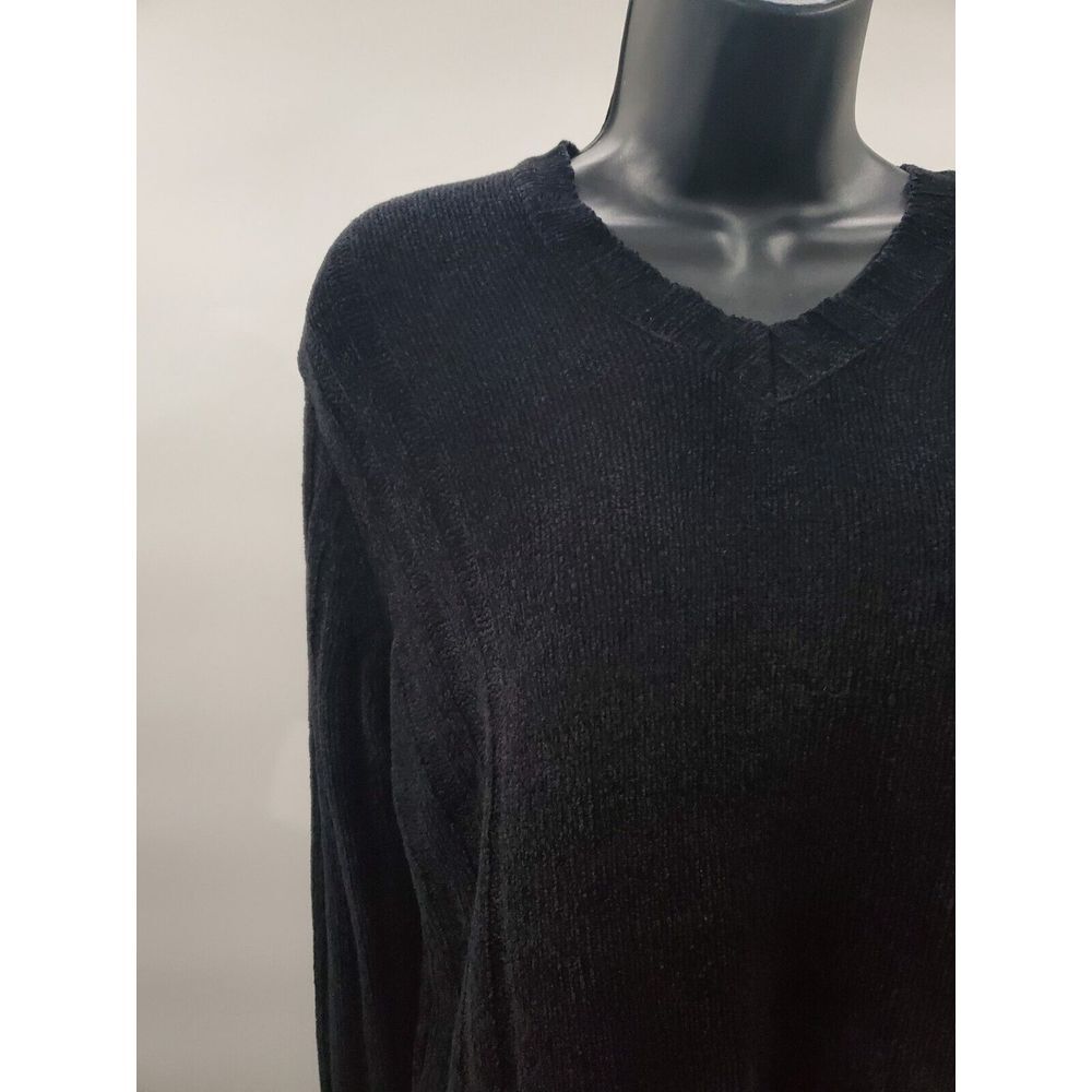 Casual Corner Annex Petite‎ Women's Black V Neck Sweater Size Medium